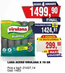 Maxiconsumo Virulana rollitos oferta