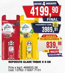 Maxiconsumo Glade repuesto toque oferta