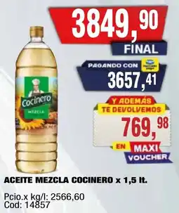 Maxiconsumo Cocinero aceite mezcla oferta