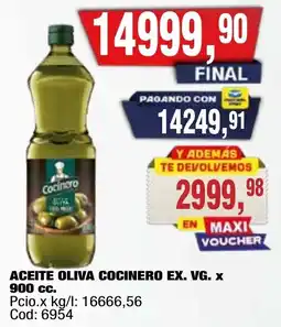Maxiconsumo Cocinero aceite oliva ex. vg. oferta