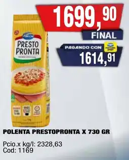 Maxiconsumo Presto pronta polenta oferta