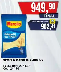 Maxiconsumo Marolio sémola de trigo oferta