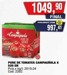 Maxiconsumo La campagnola pure de tomate oferta