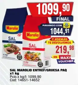 Maxiconsumo Marolio sal entref/gruesa oferta