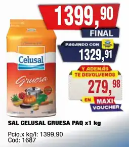 Maxiconsumo Celusal sal gruesa oferta