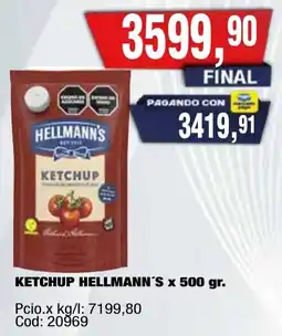 Maxiconsumo Hellmann's ketchup oferta