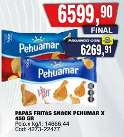 Maxiconsumo Pehuamar papas fritas snack oferta