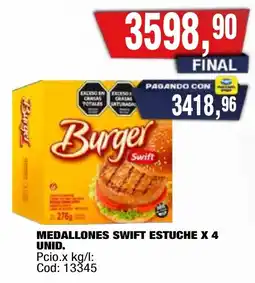 Maxiconsumo Burger medallones swift oferta