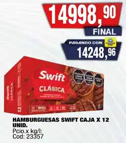 Maxiconsumo Swift hamburguesas clásica oferta