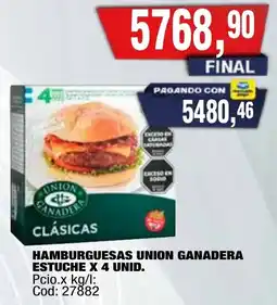 Maxiconsumo Union ganadera hamburguesas clasicas oferta