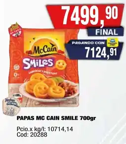 Maxiconsumo McCain papas smile oferta
