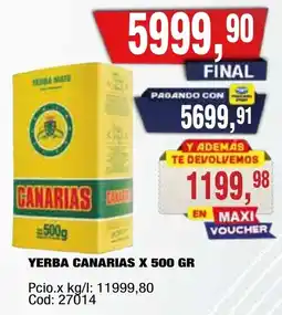 Maxiconsumo Canarias yerba mate oferta