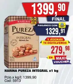 Maxiconsumo Pureza harina integral oferta