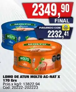 Maxiconsumo Molto lomo de atun oferta