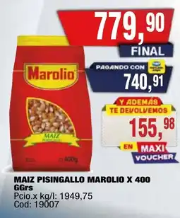 Maxiconsumo Marolio maiz pisingallo oferta