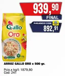Maxiconsumo Gallo arroz oro oferta