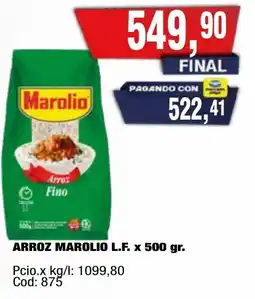 Maxiconsumo Marolio arroz fino oferta