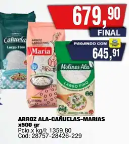 Maxiconsumo Molinos ala arroz largo fino oferta