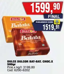Maxiconsumo Dulcor dulce bat-bat. choc.x oferta