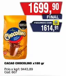 Maxiconsumo Chocolino cacao oferta