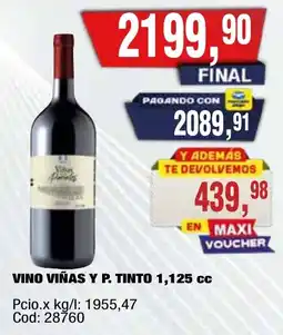 Maxiconsumo Viñas y p. tinto oferta