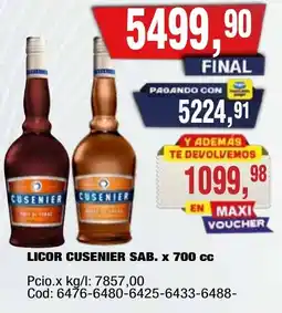 Maxiconsumo Cusenier licor oferta