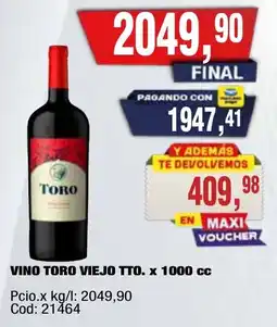 Maxiconsumo Toro vino viejo tto oferta