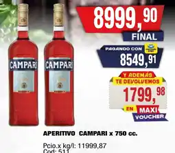 Maxiconsumo Campari aperitivo oferta