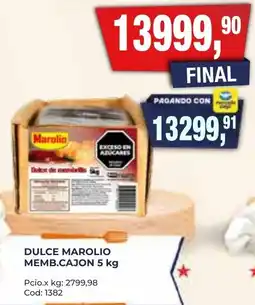 Maxiconsumo Marolio dulce de membrillo oferta