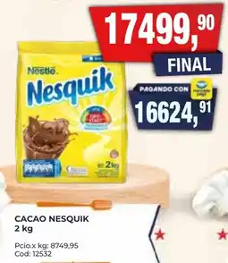Maxiconsumo Nesquik cacao oferta