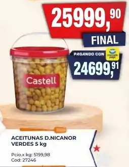 Maxiconsumo Castell aceitunas d.nicanor verdes oferta