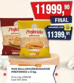 Maxiconsumo Preferido pan rallado/rebozador oferta