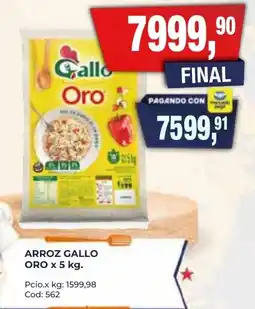 Maxiconsumo Gallo arroz oro oferta