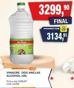 Maxiconsumo Dos anclas vinagre alcohol oferta