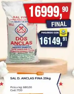 Maxiconsumo Dos anclas sal d. fina oferta