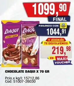 Maxiconsumo Daqui chocolate oferta