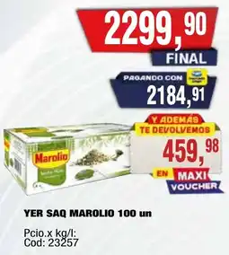 Maxiconsumo Marolio yer saq oferta
