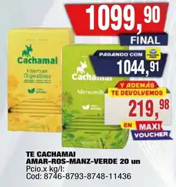 Maxiconsumo Cachamai hierbas digestivas manzanilla oferta