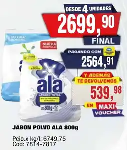 Maxiconsumo Ala jabon polvo oferta