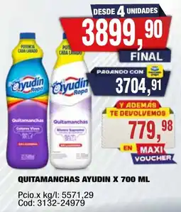 Maxiconsumo Ayudin quitamanchas oferta