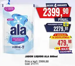 Maxiconsumo Ala jabon liquido oferta