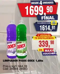Maxiconsumo Odex limpiador pisos oferta