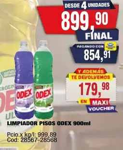 Maxiconsumo Odex limpiador pisos oferta