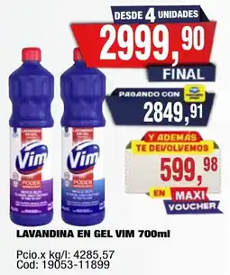 Maxiconsumo Vim lavandina en gel oferta