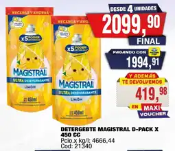 Maxiconsumo Magistral detergente ultra desengrasante limón oferta