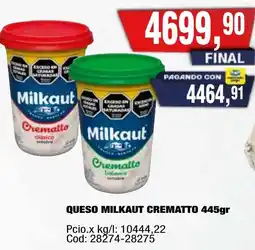 Maxiconsumo Milkaut queso crematto oferta