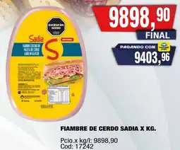 Maxiconsumo Sadia fiambre de cerdo oferta
