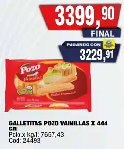 Maxiconsumo Pozo galletitas vainillas oferta