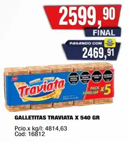Maxiconsumo Traviata galletitas oferta