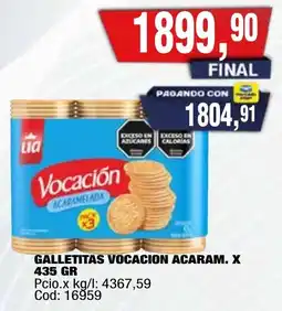Maxiconsumo Lia galletitas vocacion acaramelada oferta